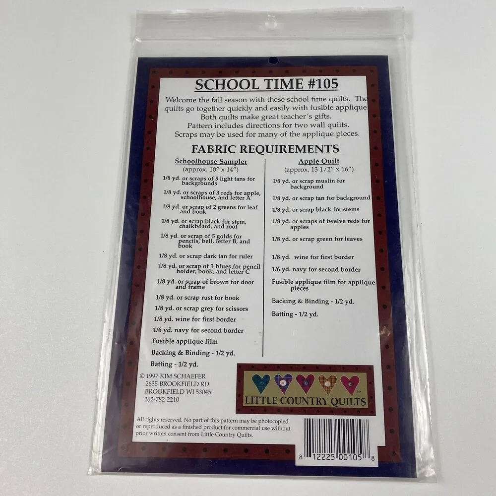 LITTLE COUNTRY QUILTS school time